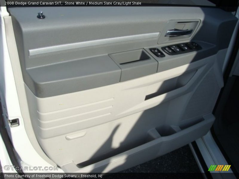 Stone White / Medium Slate Gray/Light Shale 2008 Dodge Grand Caravan SXT