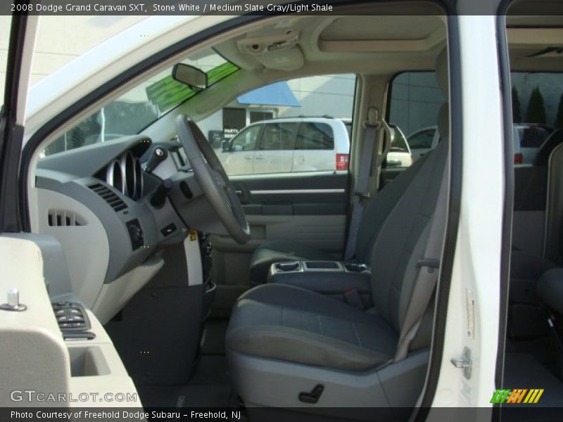 Stone White / Medium Slate Gray/Light Shale 2008 Dodge Grand Caravan SXT