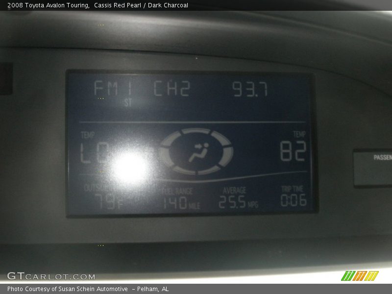 Cassis Red Pearl / Dark Charcoal 2008 Toyota Avalon Touring