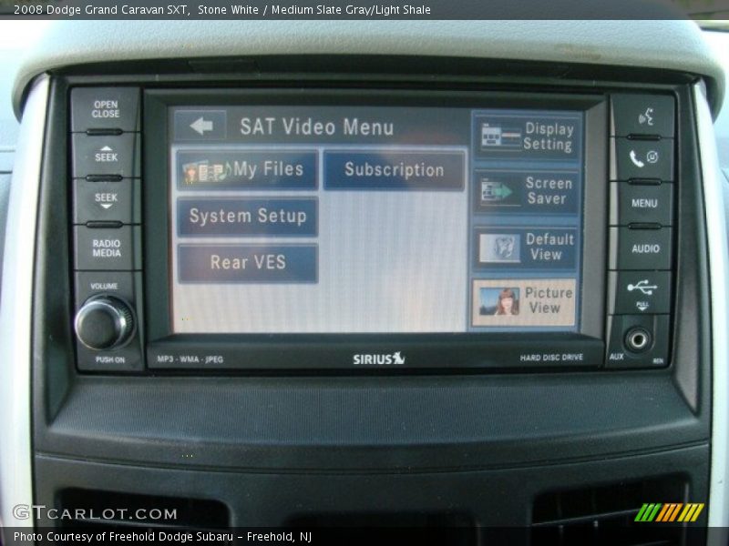 Stone White / Medium Slate Gray/Light Shale 2008 Dodge Grand Caravan SXT