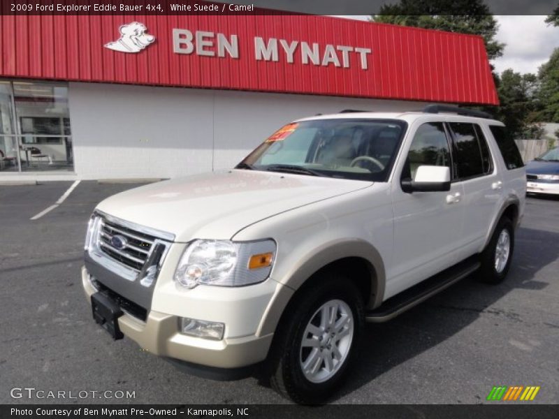 White Suede / Camel 2009 Ford Explorer Eddie Bauer 4x4