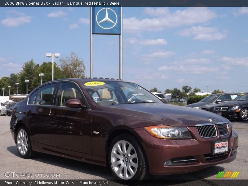 Barrique Red Metallic / Beige 2006 BMW 3 Series 330xi Sedan