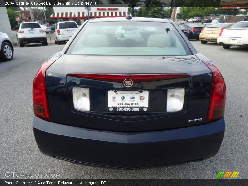 Blue Chip / Light Neutral 2004 Cadillac CTS Sedan
