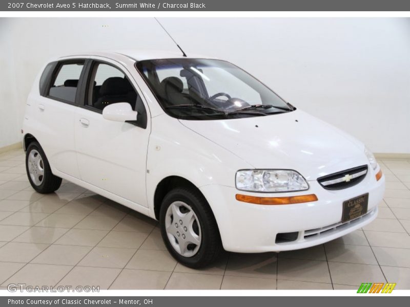Summit White / Charcoal Black 2007 Chevrolet Aveo 5 Hatchback