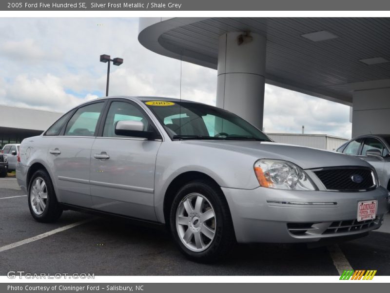Silver Frost Metallic / Shale Grey 2005 Ford Five Hundred SE
