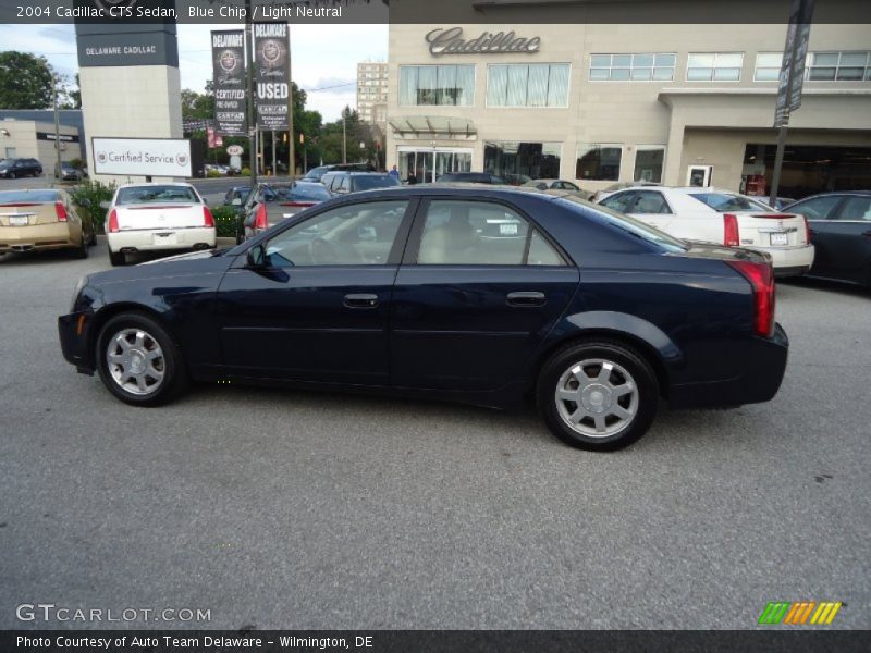 Blue Chip / Light Neutral 2004 Cadillac CTS Sedan