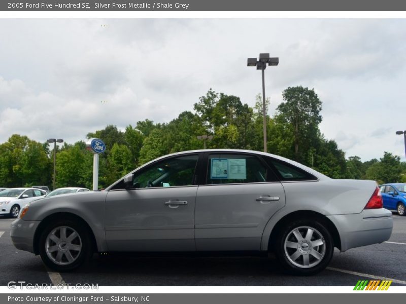 Silver Frost Metallic / Shale Grey 2005 Ford Five Hundred SE