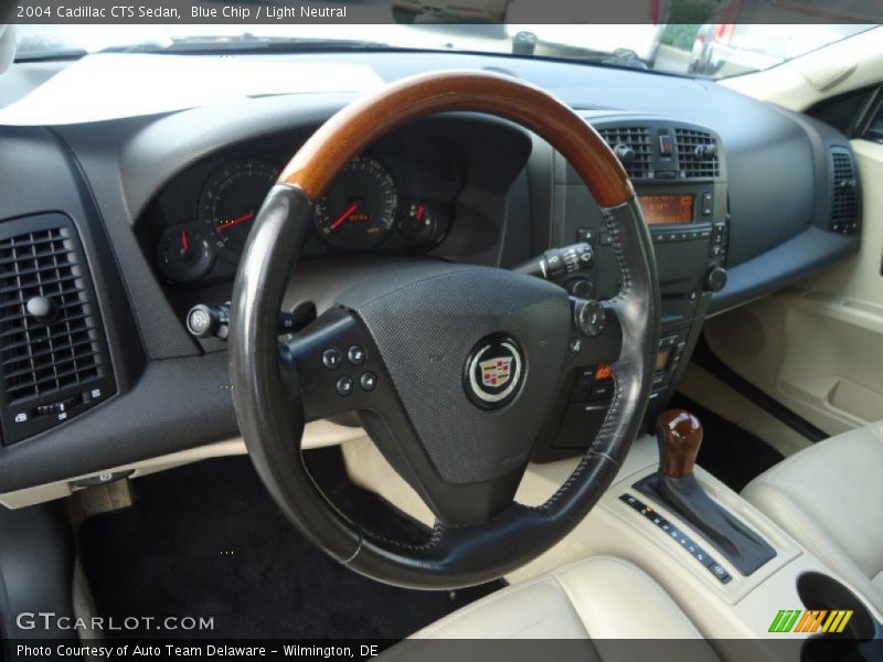 Blue Chip / Light Neutral 2004 Cadillac CTS Sedan