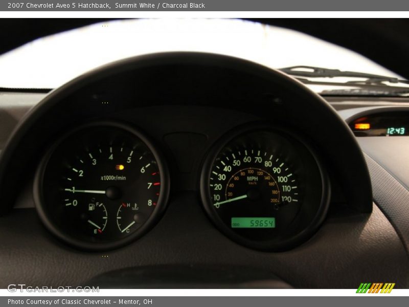 Summit White / Charcoal Black 2007 Chevrolet Aveo 5 Hatchback