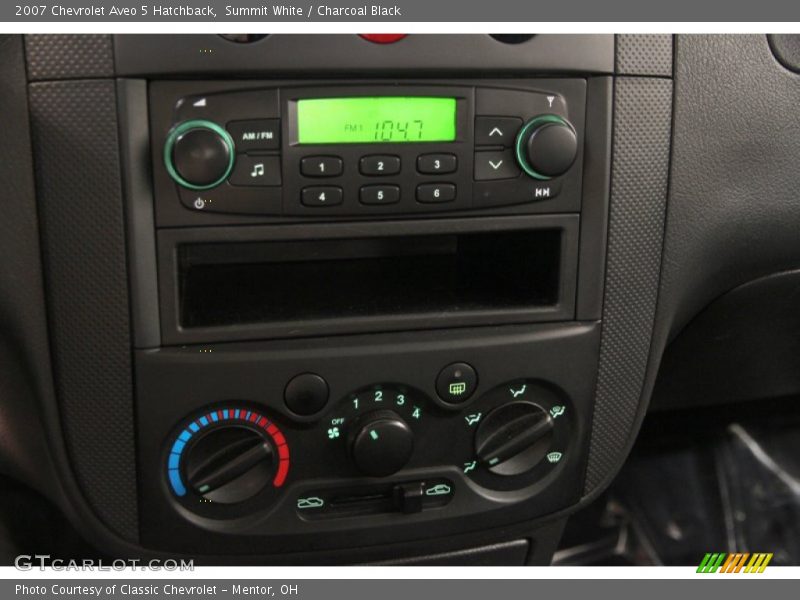Summit White / Charcoal Black 2007 Chevrolet Aveo 5 Hatchback