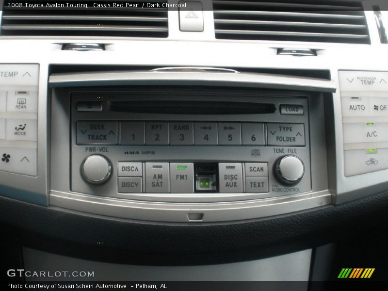 Cassis Red Pearl / Dark Charcoal 2008 Toyota Avalon Touring