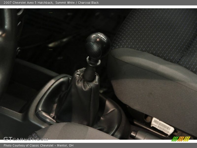 Summit White / Charcoal Black 2007 Chevrolet Aveo 5 Hatchback