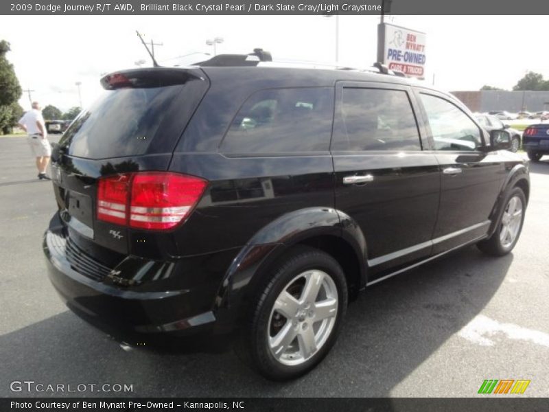 Brilliant Black Crystal Pearl / Dark Slate Gray/Light Graystone 2009 Dodge Journey R/T AWD