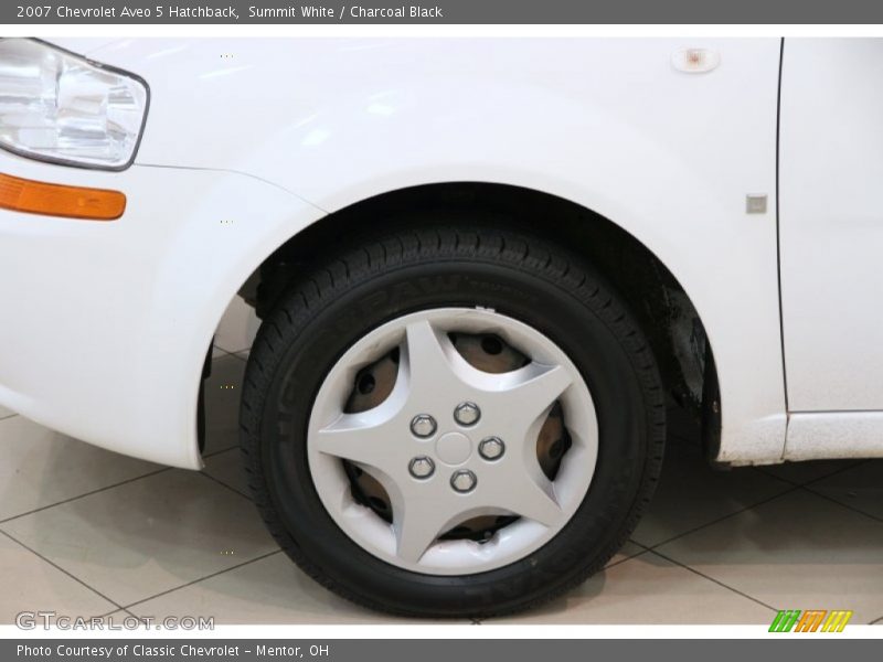 Summit White / Charcoal Black 2007 Chevrolet Aveo 5 Hatchback