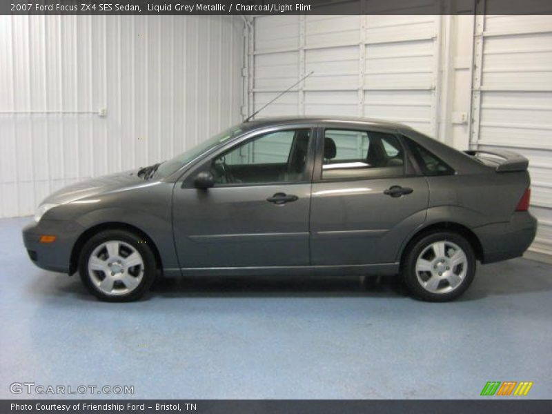 Liquid Grey Metallic / Charcoal/Light Flint 2007 Ford Focus ZX4 SES Sedan