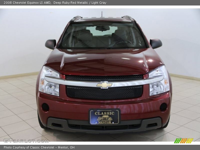 Deep Ruby Red Metallic / Light Gray 2008 Chevrolet Equinox LS AWD