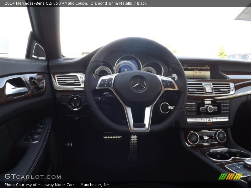 Diamond White Metallic / Black 2014 Mercedes-Benz CLS 550 4Matic Coupe