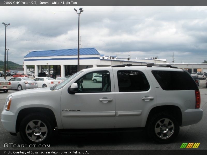 Summit White / Light Tan 2009 GMC Yukon SLT