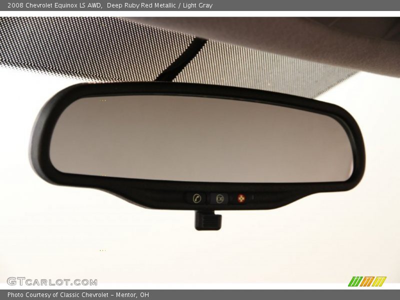 Deep Ruby Red Metallic / Light Gray 2008 Chevrolet Equinox LS AWD