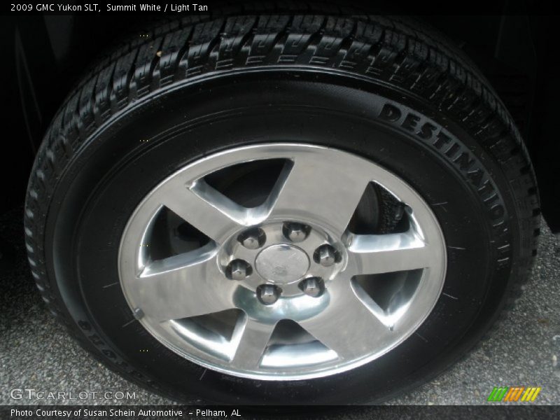 Summit White / Light Tan 2009 GMC Yukon SLT