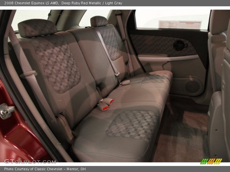 Deep Ruby Red Metallic / Light Gray 2008 Chevrolet Equinox LS AWD
