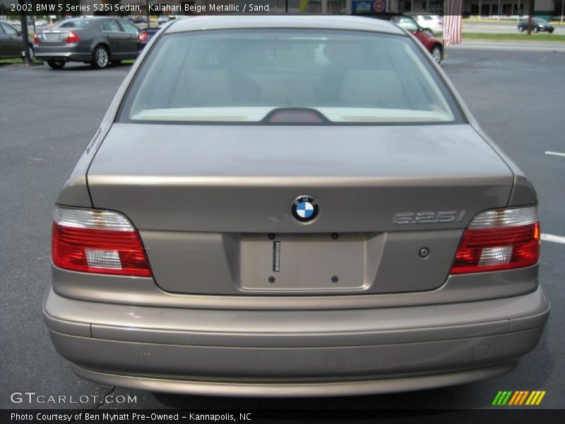 Kalahari Beige Metallic / Sand 2002 BMW 5 Series 525i Sedan