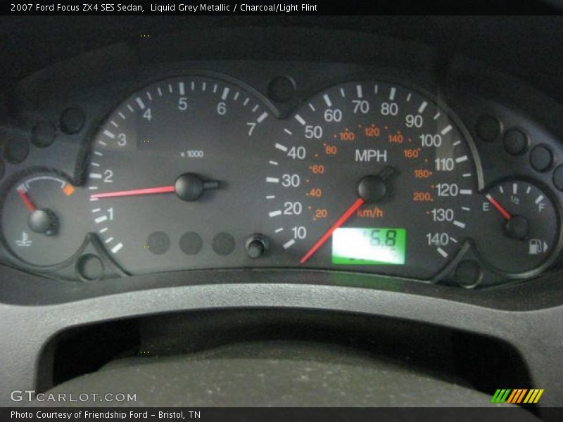 Liquid Grey Metallic / Charcoal/Light Flint 2007 Ford Focus ZX4 SES Sedan