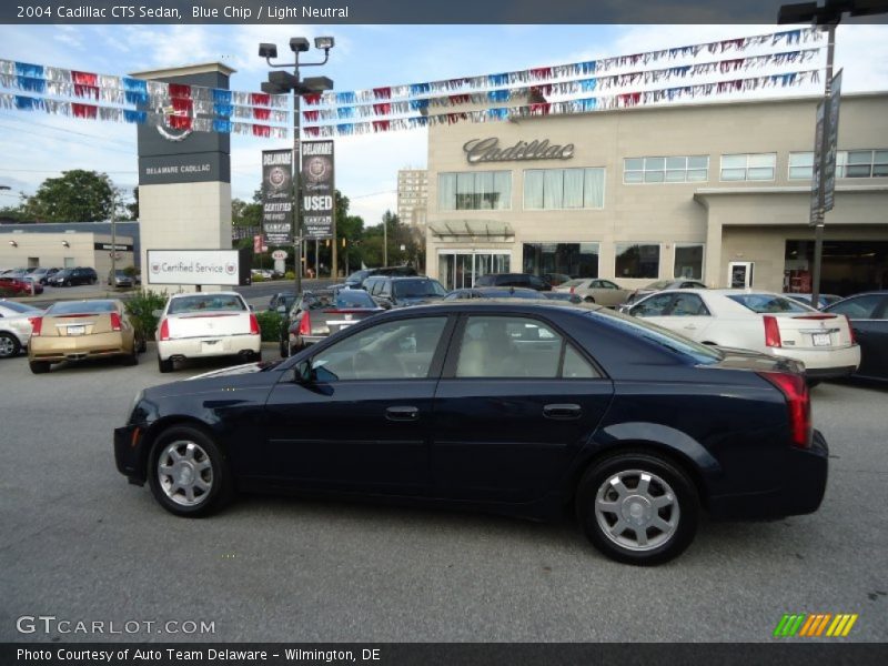 Blue Chip / Light Neutral 2004 Cadillac CTS Sedan