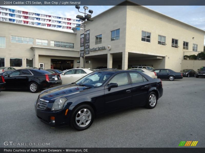 Blue Chip / Light Neutral 2004 Cadillac CTS Sedan