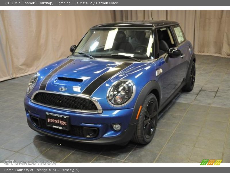 Lightning Blue Metallic / Carbon Black 2013 Mini Cooper S Hardtop