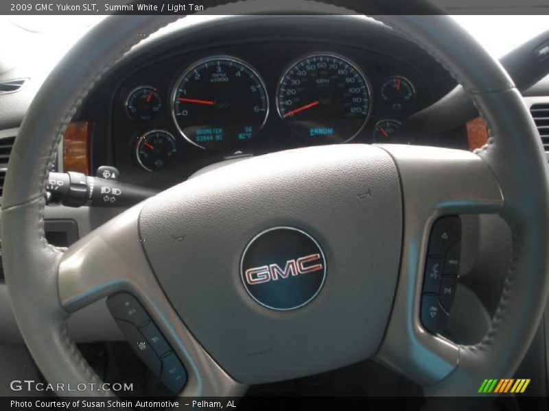 Summit White / Light Tan 2009 GMC Yukon SLT