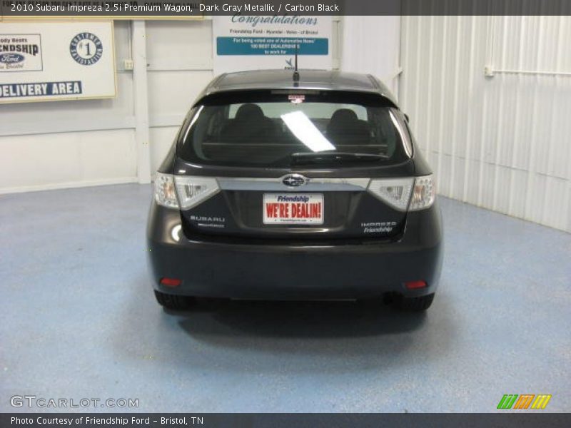 Dark Gray Metallic / Carbon Black 2010 Subaru Impreza 2.5i Premium Wagon