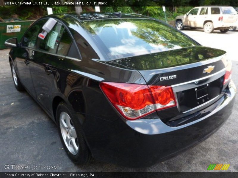 Black Granite Metallic / Jet Black 2014 Chevrolet Cruze LT