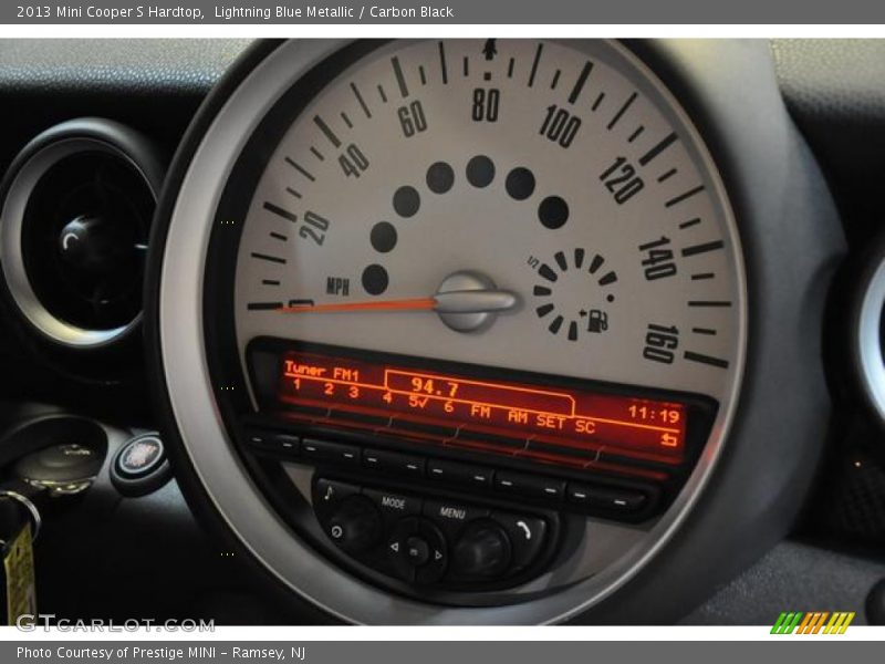 Lightning Blue Metallic / Carbon Black 2013 Mini Cooper S Hardtop