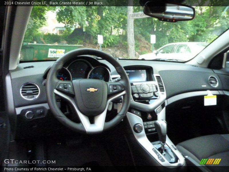 Black Granite Metallic / Jet Black 2014 Chevrolet Cruze LT