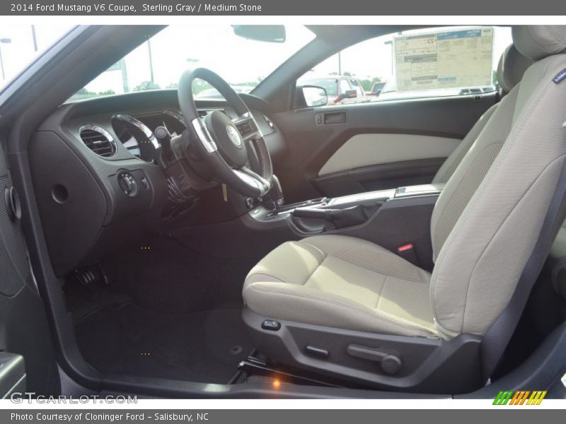 Sterling Gray / Medium Stone 2014 Ford Mustang V6 Coupe