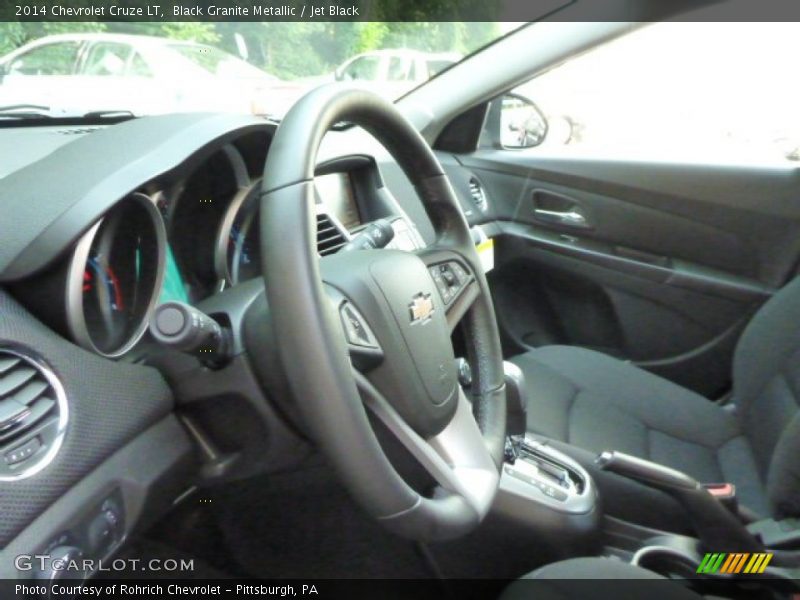 Black Granite Metallic / Jet Black 2014 Chevrolet Cruze LT
