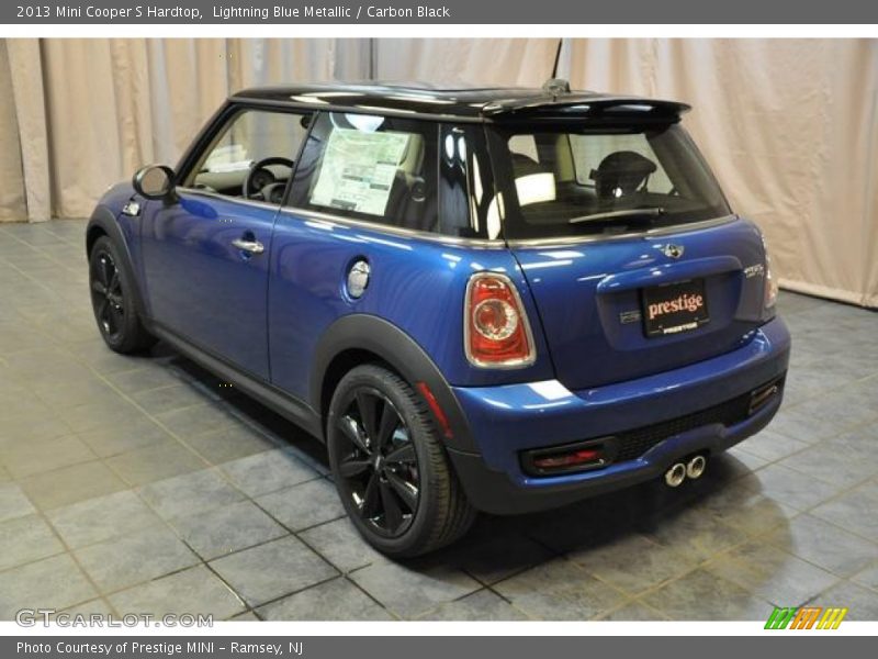 Lightning Blue Metallic / Carbon Black 2013 Mini Cooper S Hardtop