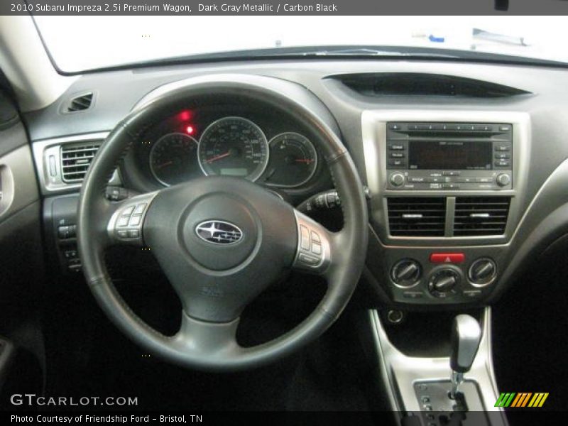 Dark Gray Metallic / Carbon Black 2010 Subaru Impreza 2.5i Premium Wagon