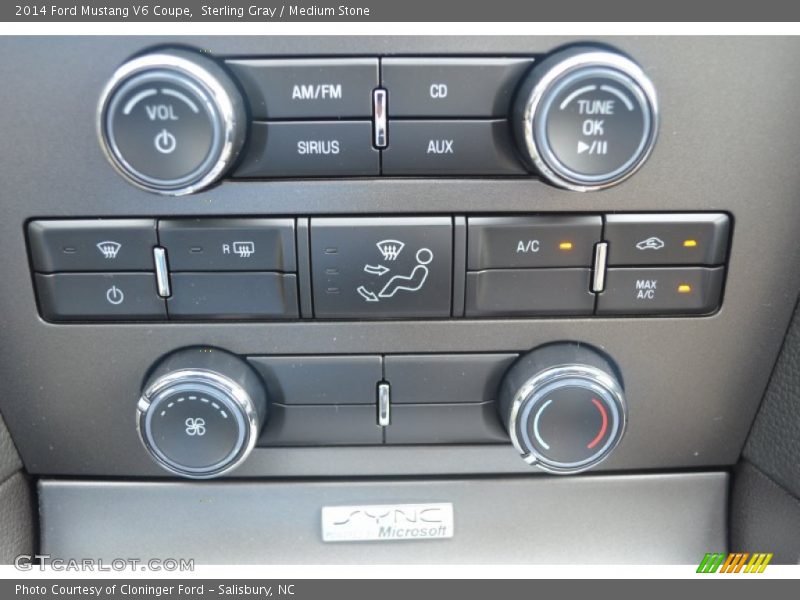 Sterling Gray / Medium Stone 2014 Ford Mustang V6 Coupe