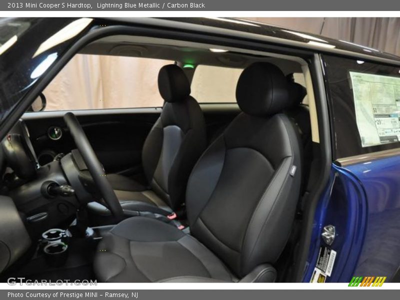 Lightning Blue Metallic / Carbon Black 2013 Mini Cooper S Hardtop