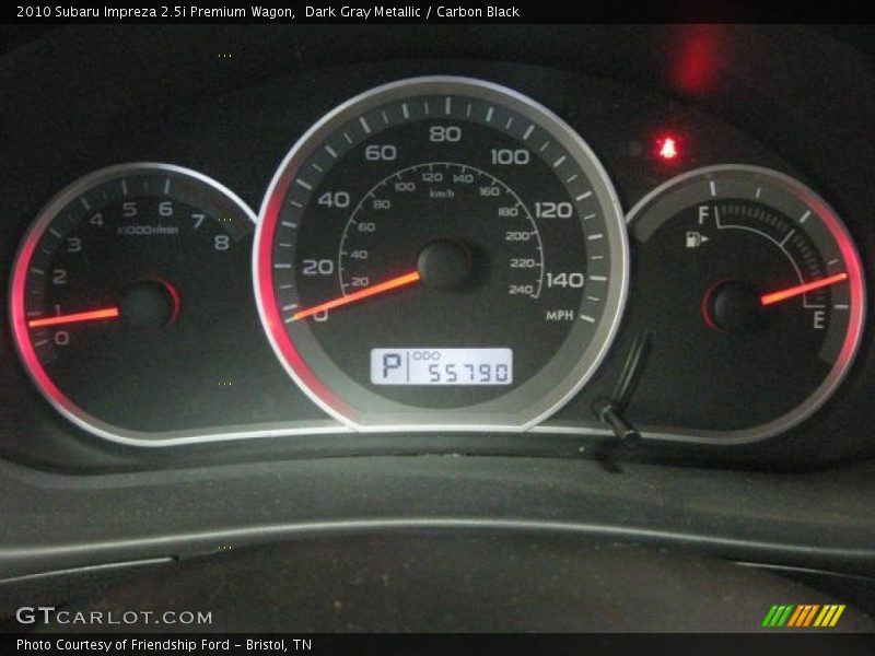 Dark Gray Metallic / Carbon Black 2010 Subaru Impreza 2.5i Premium Wagon