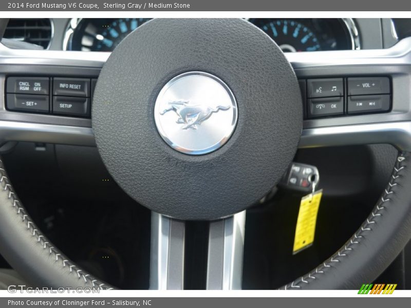Sterling Gray / Medium Stone 2014 Ford Mustang V6 Coupe