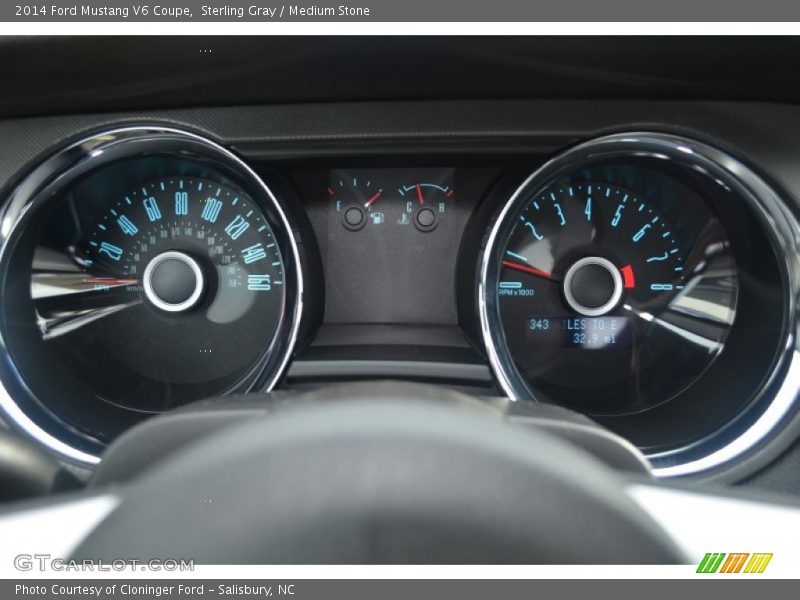 Sterling Gray / Medium Stone 2014 Ford Mustang V6 Coupe
