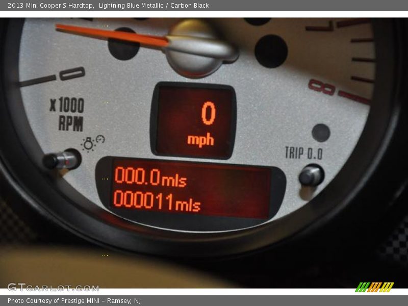 Lightning Blue Metallic / Carbon Black 2013 Mini Cooper S Hardtop