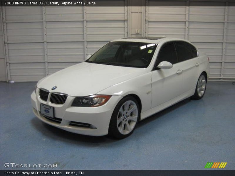 Alpine White / Beige 2008 BMW 3 Series 335i Sedan