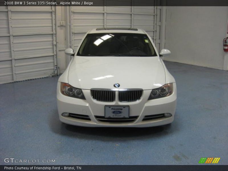 Alpine White / Beige 2008 BMW 3 Series 335i Sedan