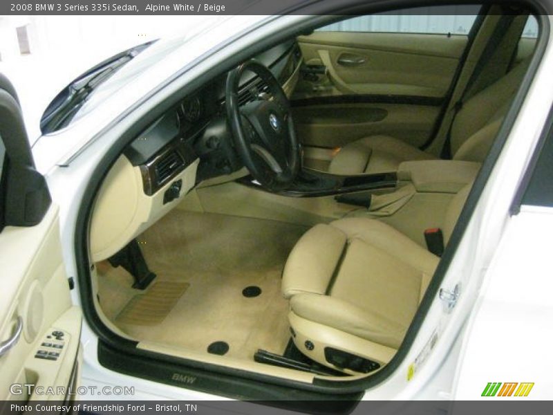 Alpine White / Beige 2008 BMW 3 Series 335i Sedan
