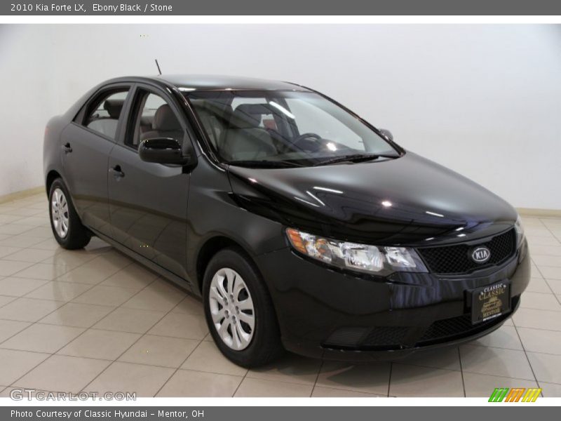 Ebony Black / Stone 2010 Kia Forte LX