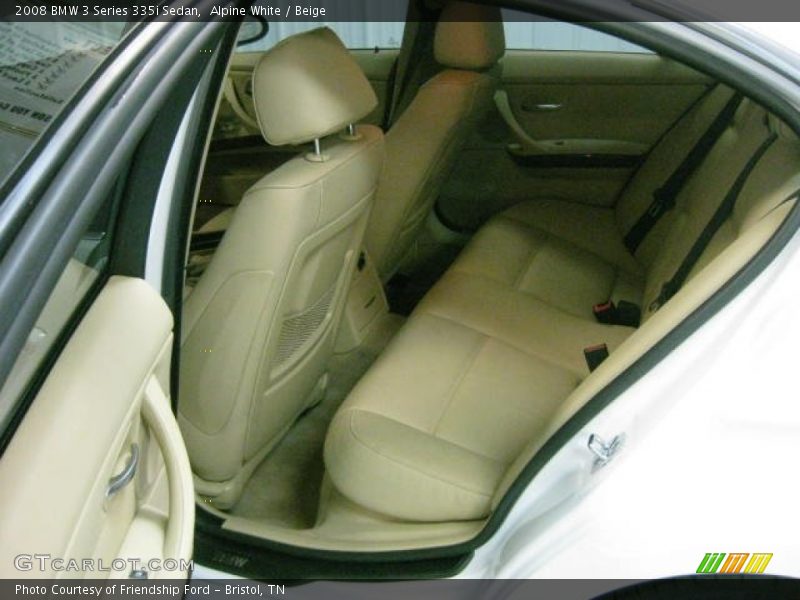 Alpine White / Beige 2008 BMW 3 Series 335i Sedan